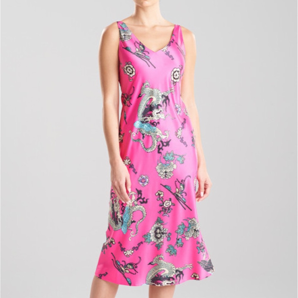 🔥🔥🔥Natori Pink  Imperial Dragon Gown❤️